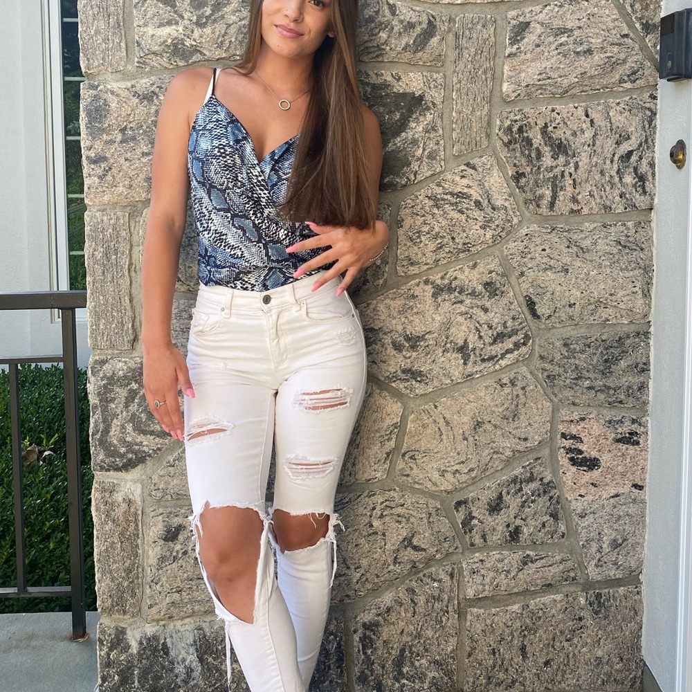 snakeskin bodysuit